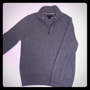 Banana Republic cotton/cashmere half-zip sweater.